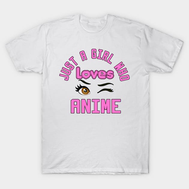 just a girl who loves anime T-Shirt by DesStiven